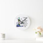 Horloge Ronde Dreaming of White Christmas, Funny Wine Art (Maison)
