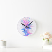 Horloge Ronde Dreamy Geometric Skyscape (Maison)