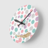 Horloge Ronde 'DreamyPastels' (Angle)