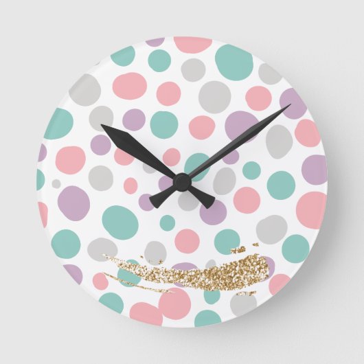 Horloge Ronde 'DreamyPastels' (Recto)