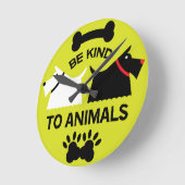 Horloge Ronde Droits de protection sociale des chiens | Chien Pr (Angle)