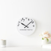 Horloge Ronde Drôle mignon temps de surveillance volée (Maison)