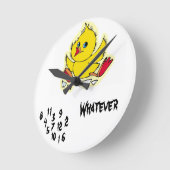 Horloge Ronde DRÔLE ! !  WALLCLOCK-quelque ! ! ! (Angle)