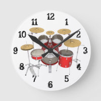 Drum Kit : Wall Clock