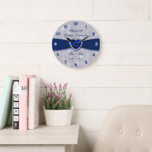 Horloge ronde du 45e anniversaire du Mariage Bold