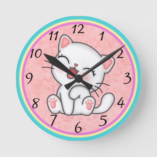 Horloge ronde du chat (Recto)