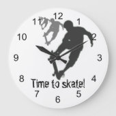 Horloge ronde du skateboard (Recto)