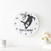 Horloge ronde du skateboard (Maison)