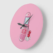 Horloge ronde du téléphone portable (Angle)