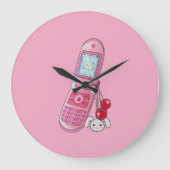 Horloge ronde du téléphone portable (Recto)