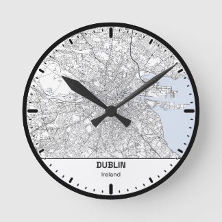 Horloge Ronde Dublin Clock City Line Art