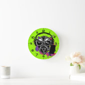 Horloge Ronde Dubstep Gasmask (Maison)