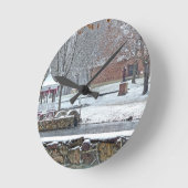 Horloge Ronde Duck Pond à Ste. Marie Du Lac (Angle)