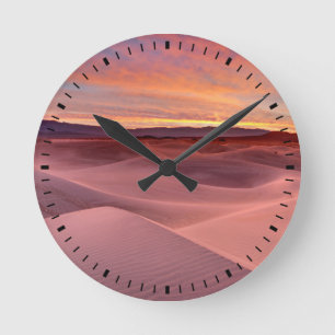 Horloge Ronde Dunes de sable rose, Vallée de la Mort, CA