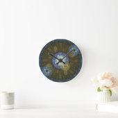 Horloge Ronde Earthy Fractal Circulaire Wall Clock (Maison)