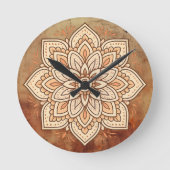 Horloge Ronde Earthy Mandala (Recto)