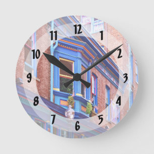 Horloge Ronde Easton PA - Rue avec baie vitrée