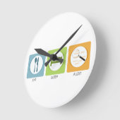 Horloge Ronde Eat Sleep Audit ! (Angle)