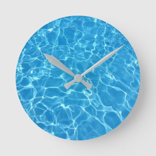 Horloge Ronde Eau Ondes Piscine Réflexion Eau (Recto)