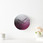 Horloge Ronde eau violette (Maison)