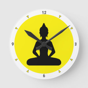 Horloge Ronde Éclaircissement - Bouddha Shakyamuni (horloge