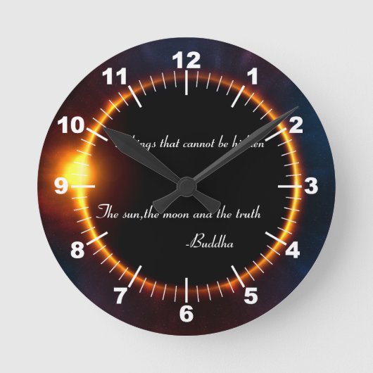 Horloge Ronde Eclipse - 3 things that cannot be (Recto)