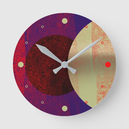 Horloge Ronde Éclipse lunaire - abstrait (Recto)