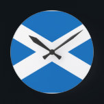 Horloge Ronde écossaise<br><div class="desc">Drapeau de l'Ecosse.</div>