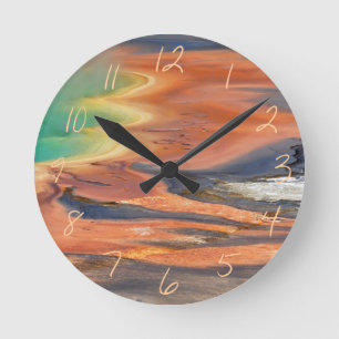 Horloge Ronde Écoulement prismatique grand de ressort