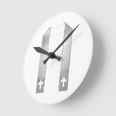 Horloge Ronde Écouter en 3D le stèle du prêtre d'argent (Angle)