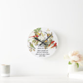 Horloge Ronde Écriture biblique Inspiration chrétienne (Maison)