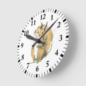 Horloge Ronde Écureuil (Angle)