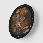 Horloge Ronde Écureuil de la nature (Angle)