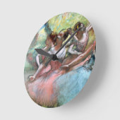 Horloge Ronde Edgar Degas | Four ballerinas (Angle)
