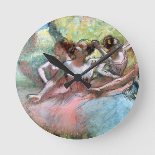 Horloge Ronde Edgar Degas | Four ballerinas (Recto)