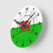 Horloge Ronde Edit Text (Angle)