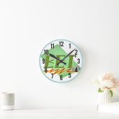 HORLOGE RONDE EET - LOGO DE LA COMMISSION DES CIRCUITS TECHNIQUE (Maison)