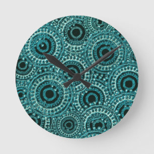 Horloge Ronde Effet papier numérique