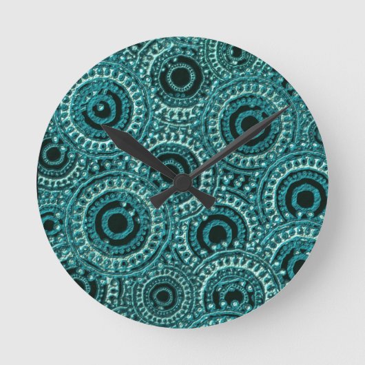 Horloge Ronde Effet papier numérique (Recto)