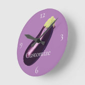 Horloge Ronde Eggplant Thunder_Cove (Angle)