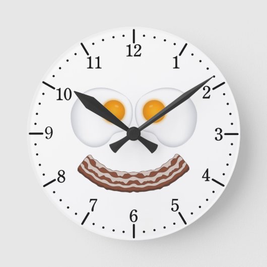 Horloge Ronde Eggs and Bacon Grin (Recto)