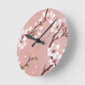 Horloge Ronde Elegant blossoms Clock (Angle)