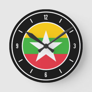 Horloge Ronde Elegant du Myanmar