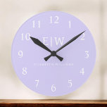 Horloge Ronde Élégant professionnel simple Monogramme minimalist<br><div class="desc">Découvrez notre Elegant Professional Simple Monogram Minimalist Collection : Elevez votre style avec une sophistication intemporelle et une élégance sobre. Réalisée avec une attention minutieuse aux détails, cette collection présente des designs minimalistes ornés de votre monogramme personnalisé. Chaque pièce respire le professionnalisme et le raffinement, parfait pour faire une impression...</div>