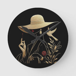 Horloge Ronde Élégant & Sophistiqué