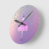 Horloge Ronde Elegant Stylish Shiny Diamonds Ballerina  (Angle)