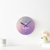 Horloge Ronde Elegant Stylish Shiny Diamonds Ballerina  (Maison)