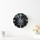 Horloge Ronde Elegant White Lotus Lake Personalized (Maison)
