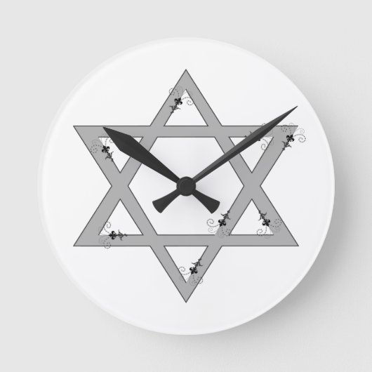 Horloge Ronde elegent star of david (Recto)