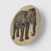 Horloge Ronde Eléphant vintage (Angle)